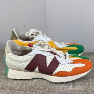 New balance 327 men’s orange blue yellow green men’s size 13 shoes heat up